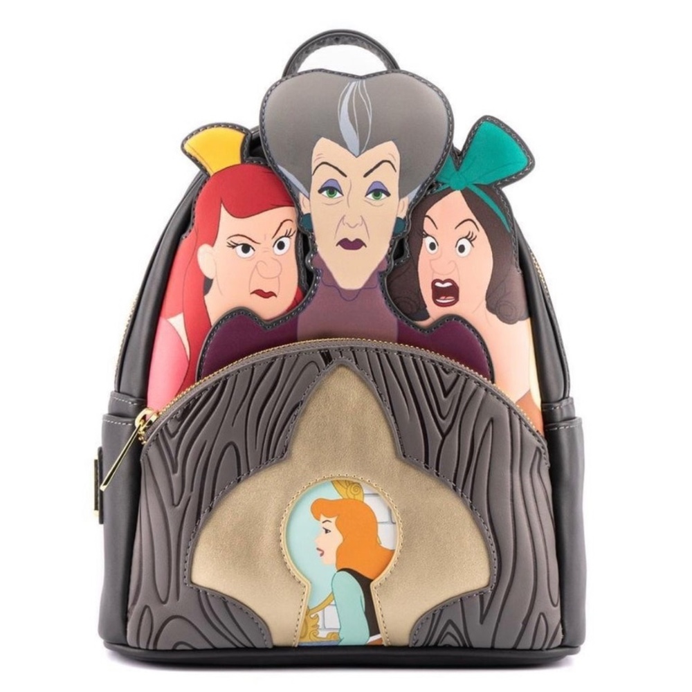 Loungefly Villains Scenes Evil Stepmother And Step Sisters Mini‎ Backpack